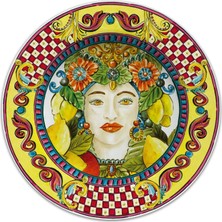 Baci Milano Sicily Tatlı Tabağı Turuncu