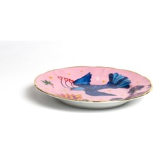 Bitossi Home Fabula Little Bird Porselen Meyve Tabağı 20,5 cm Pembe