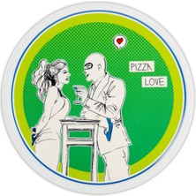 Baci Milano Gulp Porselen Pizza Tabağı 33,5 cm Yeşil