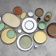 Revol Caractere Gourmet Fincan Tabağı Yeşil
