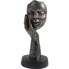 Tasteful Koleksiyonluk Figür Soyut El Sanatları I Yüz Heykeli Için 15CMX6.5CM (Yurt Dışından)