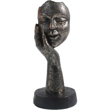Tasteful Koleksiyonluk Figür Soyut El Sanatları I Yüz Heykeli Için 15CMX6.5CM (Yurt Dışından)
