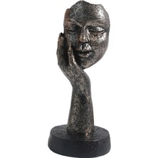 Tasteful Koleksiyonluk Figür Soyut El Sanatları I Yüz Heykeli Için 15CMX6.5CM (Yurt Dışından)