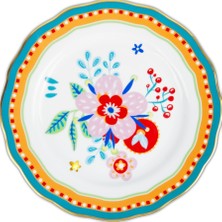 Baci Milano Mamma Mia Çiçek Desenli Tabak 22 cm