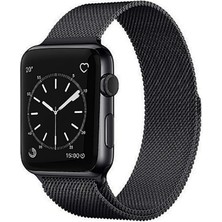 KCR Apple Watch Uyumlu 42-44-45-49MM Uyumlu Hasır Örgü Metal Milano Kordon Kcr
