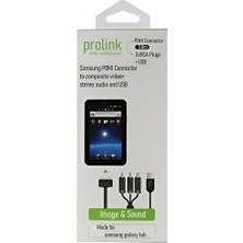 Prolink PMM224-0200 Pdmı Konnektör +3 Rca + USB A Kablo 2 Metre Otg Kablosu