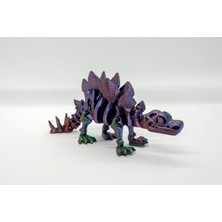 Bloomlab Stegosaurus  3D Hareketli ve Renk Geçişli Mor-Yeşil Büyük Boy