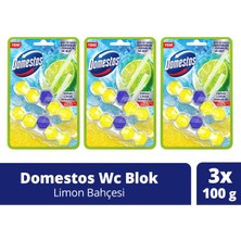 Domestos Tuvalet Bloğu Limon Bahçesi 3 x 100 gr