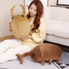 Unique 60 cm Büyük Böcek Serisi Tek Boynuzlu At Böceği Peluş Oyuncak Mini Bebek (Yurt Dışından)