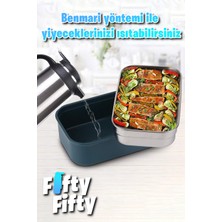 Vagonlife Bento Lunch Box 1600 ml 2 Kat Yeni Nesil Sefer Tası Paslanmaz Çelik -FFLBOX2221