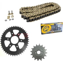 Super Moto  Bajaj Dominar 400 Oringli Zincir Dişli Seti (Sfr Gold Zincir )