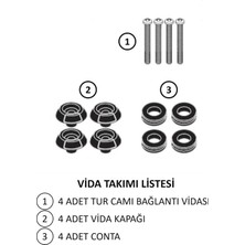 ABV Yamaha N-Max El Korumalı Füme Tur Camı 73.5x58 cm (21-24) + Vida Takımı