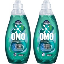 Omo Express Fresh Kötü Koku Karşıtı Beyaz ve Renkliler Sıvı Çamaşır Deterjanı 1480 ml x2