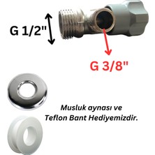 Melceat Delta Taharet Musluğu Kumlama ( Musluk Aynası ve Teflon Bant Hediyeli )