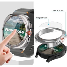 Newpole Samsung Galaxy Watch 7 40MM Watch Için Ekran Koruyucu Kılıf Watch Ultra Görünümlü Kılıf Tam Kaplayan Kasa Koruyucu Kılıf Ultra Görünümü Veren Kılıf Samsung Galaxy Watch 7 40MM ile Uyumludur