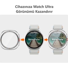 Newpole Samsung Galaxy Watch 7 40MM Watch Için Ekran Koruyucu Kılıf Watch Ultra Görünümlü Kılıf Tam Kaplayan Kasa Koruyucu Kılıf Ultra Görünümü Veren Kılıf Samsung Galaxy Watch 7 40MM ile Uyumludur