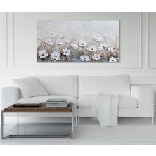 Allure Art Design Soyut 3 Boyutlu Çiçekler Kanvas Tablo Soyut Çiçekler Kanvas Tablo