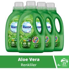 Rinso Sıvı Çamaşır Deterjanı Komple Bakım Serisi Aloe Vera Renkliler Için 1.5 L x4