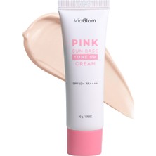 Vioglam Pink Sun Base Tone Up Cream SPF50+ Pa++++ + Ton Eşitleyici Aydınlatcı Güneş Koruyucu Krem SPF50+ Pa++++