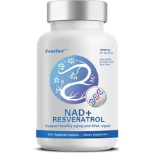 Zenlifer Nad+ (Nicotinamid Adenine Dinucleotide) Resveratrol 120 Vegeterian Capsules