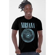 Rock&Roll Daire Daire Nirvana Siyah Kısa Kollu Erkek T-Shirt