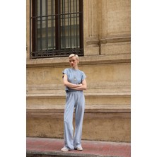 Fabb Bebe Mavi Asit Yıkama Jogger Pantolon