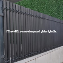 Renkli Evim Panel Tel Çit Kaplama  Pvc Köşebent Model  50CM YÜKSEKLİK 2,5M GENİŞLİK