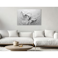 Allure Art Design 3 Boyutlu Şapkalı Kadın Kanvas Tablo Şapkalı Kadın Soyut Tablo