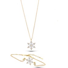 925 Ayar Gümüş 2 Li Set Lotus Çiçeği Kadın(Özel Kutulu)