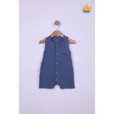 Begi %100 Pamuk Müslin Kız Erkek Bebek Geniş Askılı Çıtçıtlı Tulum 22405