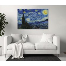 Allure Art Design Yıldızlı Gece Kanvas Tablo Van Gogh Yıldızlı Gece Tablo