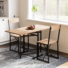 Eportatif Katlanır Mutfak Masa Sandalye Takımı 1137