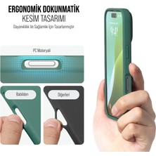 Babilden iPhone 16 Pro Max  Kılıf Ince Sıvı Silikon 3 Katmanlı Tam Kaplamalı Yumuşak Jel Kauçuk Kılıf Kapak Yeşil