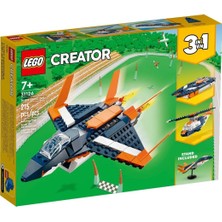 31126 LEGO Creator 3in1 - Süpersonik Jet 215 Parça +7 Yaş