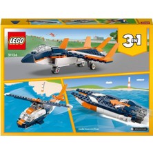 31126 LEGO Creator 3in1 - Süpersonik Jet 215 Parça +7 Yaş