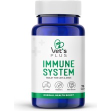 Vet's Plus Immune System Tablet 75’li (Kedi ve Köpekler İçin)