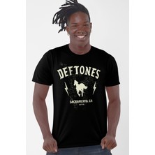 ROCKANDROLL Deftones Siyah Kısa Kollu Erkek T-Shirt