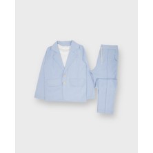 RG Brand Genç Erkek %100 Keten Kumaş Takım Elbise, 3'lü Takım_RG3361