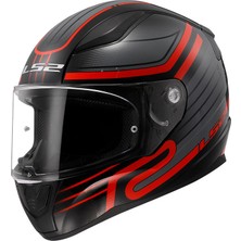 Ls2 Rapıd 2 Cırcuıt Siyah-Gri-Kırmızı Kask