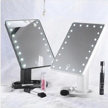 LED Işıklı Makyaj Aynası Siyah ve Beyaz ve Pembe