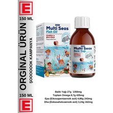 Miraderm Balık Yağı Multi Seas Omega 3 Oil Portakal Aromalı 150  ml