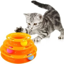 3 Katlı Kedi Oyuncağı Turntable Cat Toy