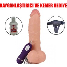 Shop You 1  Süper Realistik Vantuzlu Titreşimli Dildo 21 cm