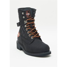 Harley Davidson New Worker Kadın Siyah Nubuk Bot