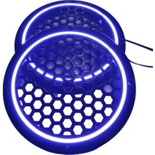 Prs 20Cm Mavi Neon Ledli Hoparlör Kapağı 2Adet