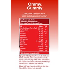 Ommy Gummy Collagen Cilt Vitamini 60 Adet ( Kolajen, Seramid, Hyaluronik Asit, Resveratrol, Q10 )