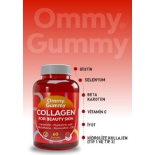 Ommy Gummy Collagen Cilt Vitamini 60 Adet ( Kolajen, Seramid, Hyaluronik Asit, Resveratrol, Q10 )