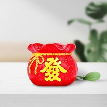 Toyra Fortune Bag Heykeli, Dekoratif Heykelcik Cep Şekli Koleksiyonu Reçine I Çiçek Hatıra Odası Ğum Günü (Yurt Dışından)