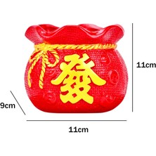 Toyra Fortune Bag Heykeli, Dekoratif Heykelcik Cep Şekli Koleksiyonu Reçine I Çiçek Hatıra Odası Ğum Günü (Yurt Dışından)