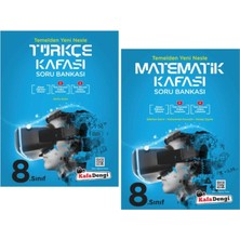 Kafa Dengi Yayınları 8. Sınıf Türkçe + Matematik Kafası Soru Bankası